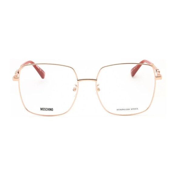 NEW MOSCHINO EYEGLASSES GOLD WOMEN EYEWEAR MOSCHINO MOS615/G 0DDB 00